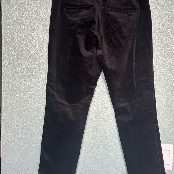 NWOT Banana Republic Black Velvet Pants - Picture 2 of 5